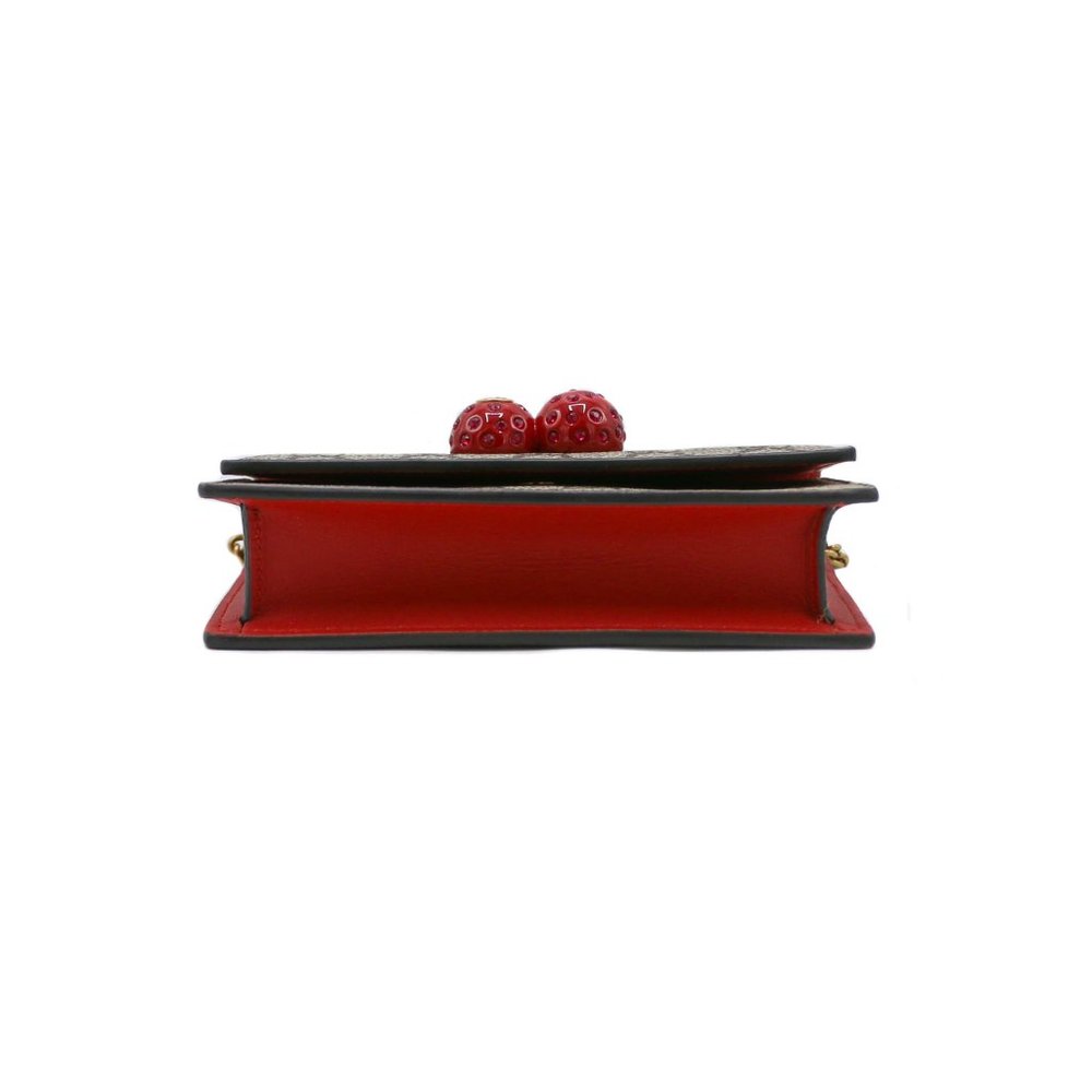 12542 - Gucci GG Supreme Mini Bag With Cherries 481291 - Picture 5 of 12